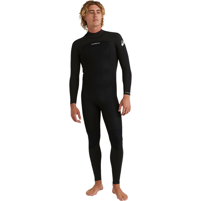 2024 Quiksilver Mnner Prologue 4/3mm Gbs Rckenreiverschluss Neoprenanzug EQYW103221 - Black